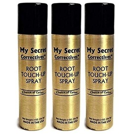 My Secret Correctives Root Touch-Up Spray 2 Ounce - 3 Cans (MEDIUM BLONDE)