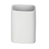 Wenko ceramica portaspazzolino Hexa opaco, Bianco, 6.5 x 6.5 x