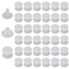 INCREWAY 60pcs Plastic Eyelets, Clear Transparent Binding Chicago Screws for