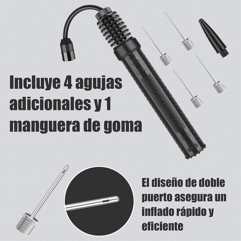 Diyife Bomba de Aire Manual para Inflar Balones, Entrada Aire