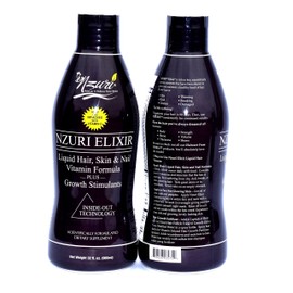 Nzuri Elixir - Liquid Hair Vitamin Plus Growth Stimulants - 64 Ounces