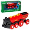 BRIO World 33592 Mighty Red Action Locomotive | Battery Operated