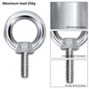 QIMEI-SHOP Eye Bolt, M4 Eye Bolt, M4 x 10, Eye