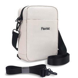 Fanny Packs for Women and Men, Crossbody Bag with 2 Adjustable Straps, Mini Backpack with Hidden Keychain, Triple Compartment Cross Body Bag for Shopping Travel Fitness and Sports