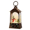 Christmas Lantern,Christmass Snow Globe Lantern Lights with 8 Christmas Songs,Battery