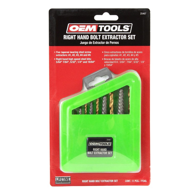 OEMTOOLS 25467 Bolt Extractor Set, 10-Piece