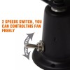 Facon 12V RV Cooling Fan with 2 Speed Switch, Dia: