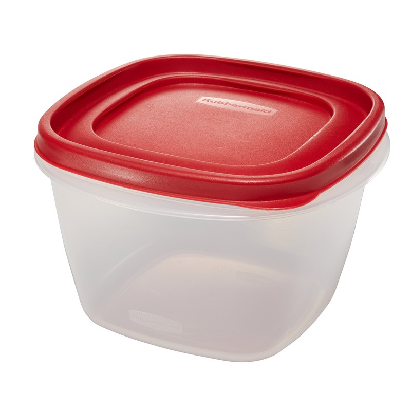 Rubbermaid Easy Find Lid 7-Cup Food Storage Container, Red