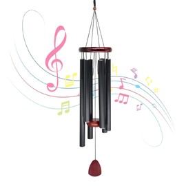 Wind Chimes Outdoor Metal Decorations | Garden Home Décor for Tree Hanging, in Loving Memory Custom Medium Tone, Noisy Wind Sympathy, Sympathy for Loss of Mother, Loss of Pet Sympathy Gifts