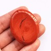 Bacatgem Natural Red Jasper Crystal Thumb Worry Stone,Stress Relax Healing