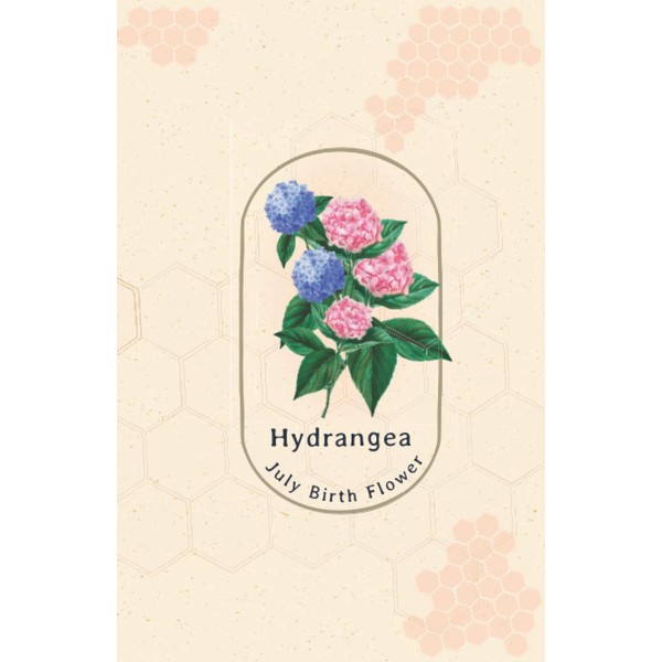 Hydrangea July Birth Flower: Exclusive Wide Lined Journal-Personalized Birth Month-Travel