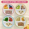 Kids Porcelain Plates with Anti-Slip Silicone Sleeves | Microwave &