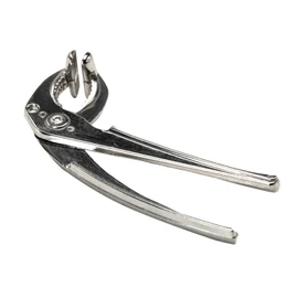 Money Serie, Tongs, Silver Length 17 cm Perfect De Wrinkle Stone Burn bibinba Pots and G – 705 