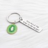 Kiwi Keychain You Hold the Kiwi to My Heart Keychain