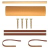 Lincia Kraft Paper Roll Wall Art Dispenser With Leather Straps