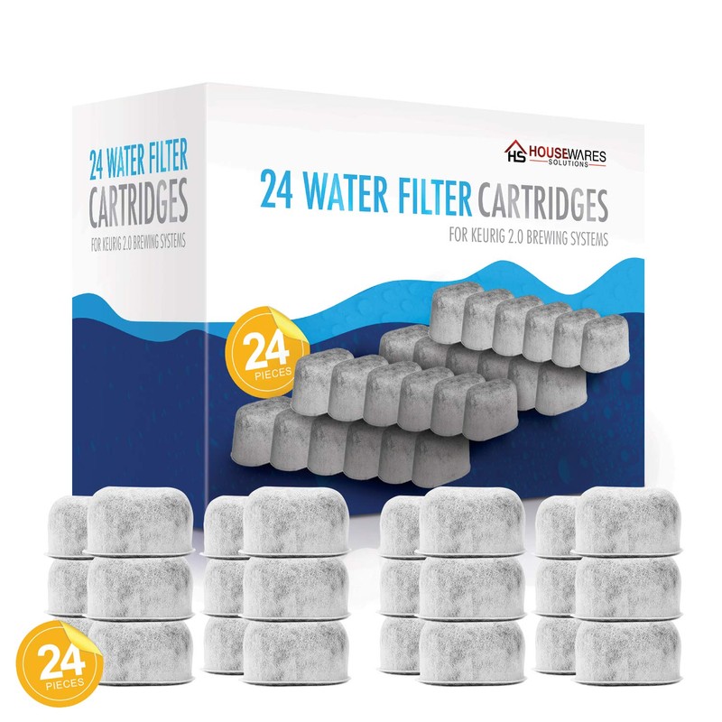 Pack of 24 Replacement Charcoal Water Filters for Keurig Coffee