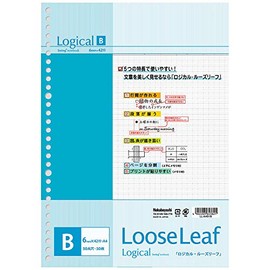 Nakabayashi LL-A401B Swing Logical Loose Leaf A4 B Ruled, 50 Sheets, White