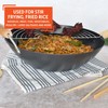 IMUSA 7pc Carbon Steel Nonstick Wok Set with Bamboo Kitchen