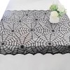 CPCOIN Black Lace Tablecloth 32" x 41" Halloween Spider Cobweb