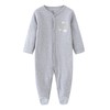 MAMIMAKA Baby Boys Girls Footies One-Piece Romper Long-Sleeve Jumsuit Cotton