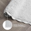 Laura Ashley Heathered Crochet Border 100% Cotton 17"x24" Skid-Resistant Bath