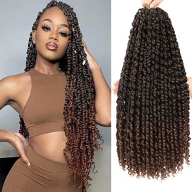 Flagship Passion Twist Hair 30 Inch Long Pre-twisted Passion Twists Crochet Hair Pre-looped Curly Crochet Hair for Black Women (6Packs,T30)