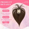 EAVFEFE Hair Toppers for Women Real Human Hair 10 Inch