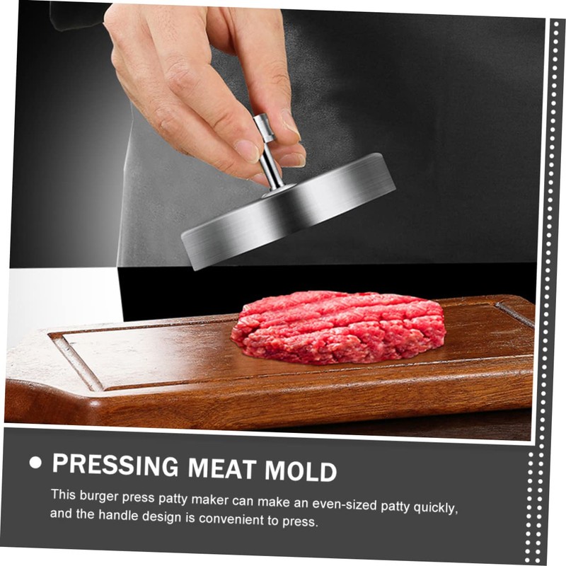 Sosoport Stainless Steel Burger Press Mold Round Patty Maker for