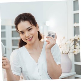 Gatuida 2pcs Acrylic Airless Pump Jars Refillable Travel Lotion Containers for Creams Capacity Lightweight and Durable Design for Skincare and Cosmetics