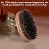 Beard Brush, Black Walnut Boar Bristles Brush for Beard Hair