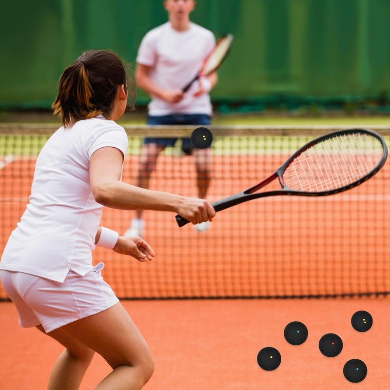 Homirty Squash Balls Sport Squash Ball, Rubber Squash Racket Balls,