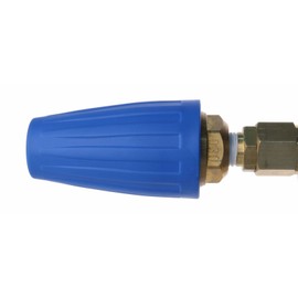 Erie Tools Pressure Washer Rotating Turbo 4.0 Orifice Nozzle 4000 PSI with Brass Housing Filter and 1/4in. Quick Connect