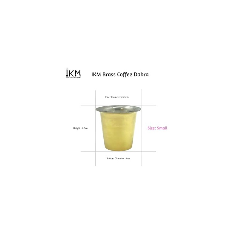 IKM Pure Brass Coffee Dabra Set – Traditional South Indian