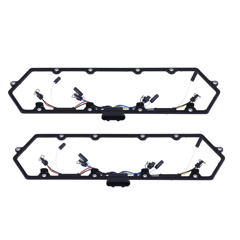 GESEXI F81Z-6584-AA Diesel Valve Cover Gaskets Kit with 8 Glow