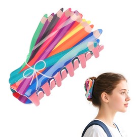 Pencil Hair Clips for Women and Girls Back to School Hair Claw Clips for Thin Thick Curly Hairstyle Big Matte Banana Clip Strong Hold Jaw Barrette for Welcome Back to School Party