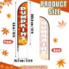 Remagr 15 ft Pumpkin Feather Banner Flag Kit include Flag,