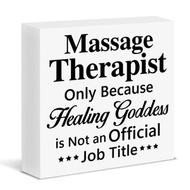Massage Therapist Gift Thank You Appreciation Gifts for Chiropractor Massage Therapist Wood Block Sign Therapy Room Spa Decor
