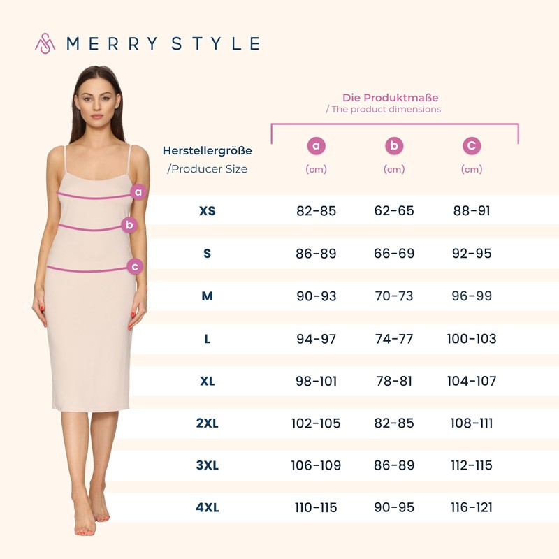 Merry Style MS10-402 Women's Knee-Length Petticoat Midi Length Adjustable Straps,