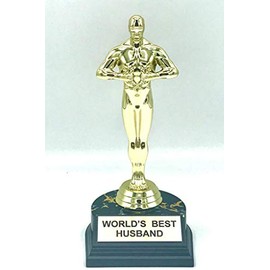 aahs!! Engraving Worlds Best Husband Trophy 7 inch
