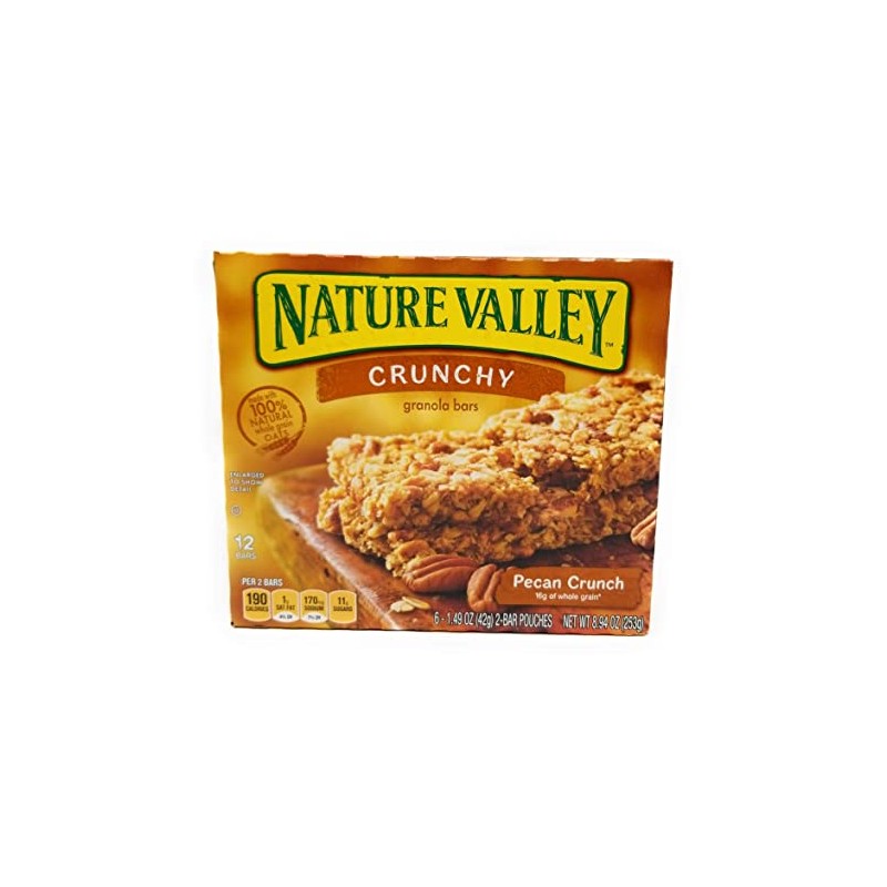 Nature Valley, Crunchy Granola Bars, Pecan Crunch, 8.9oz Box (Pack