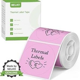 PM220 Label Printer Lable Tape, Maker Tape for Graffiti and Business:_50X50 Pink