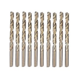 Generic 1-10MM 10 PCS MICRO HSS PRO TITANIUM COATED COBALT JOBBER STAINLESS STEEL DRILL BITS SET METAL WOOD PLASTIC UK (8mm)
