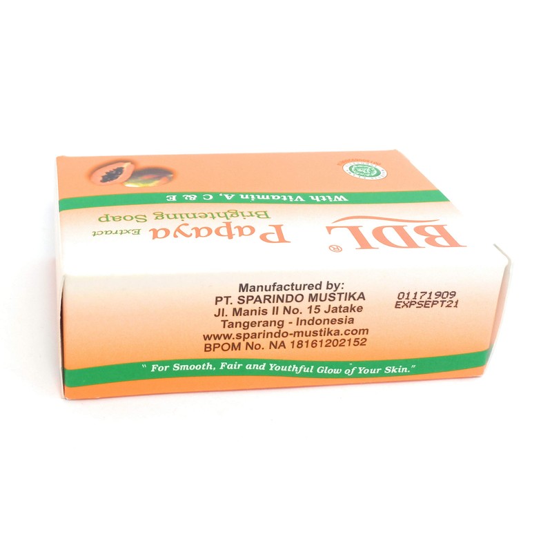 BDL Papaya Brightning Soap. 60 Gram