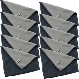 Kochblume 1-3-5-10 Set | Microfibre Cloth Cleaning Cloth 30 x 30 cm, Absorption Capacity up to approx. 300 ml | In a Colourful Box (Anthracite Grey, Set of 10)