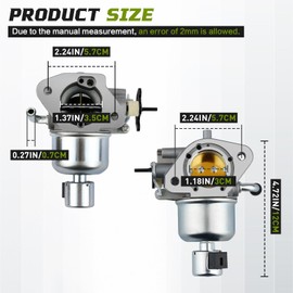 Carburetor for Kohler 7000 Series Engines 24HP 22HP 26HP 23HP 25HP KT725 KT730 KT735 KT740 KT745 1685321-S 3285361S 3285347S with Gaskets