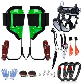 MITOJOSYEER Tree Climbing Spikes for Logging Adjustable Tree Climbing Gear Tree Climbing Kit for Climbers Logging Fruit Picking Hunting