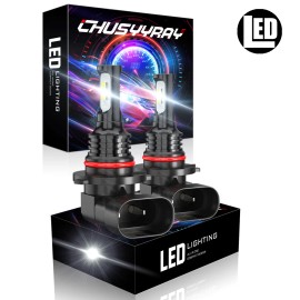 CHUSYYRAY 9005 LED Headlight Super Bright Bulbs Kit White 6500K 360000LM High/Low Beam NEW