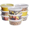GUSTO [48 Sets - 8 oz. Plastic Deli Disposable Food