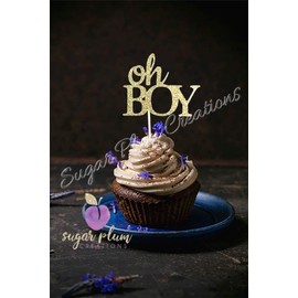 Oh Boy Cupcake Topper