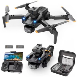 Remote Control Drone with Daul Camera 4K 5-Sides Obstacle Avoidance Optical  Positioning 5GWIFI FPV Foldable Quadcopter with Storage Bag 2 Battery